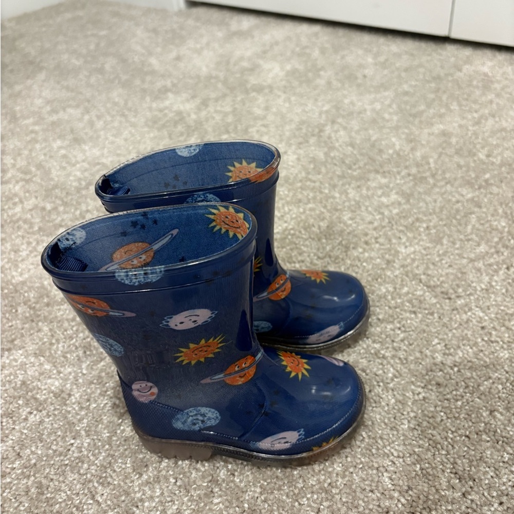 Old Navy Blue Kids Space & Planet Rain Boots